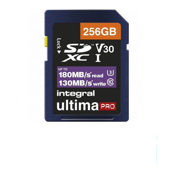 Integral Scheda di Memoria Ultima Pro SD 256GB 180 MB/s Integral Scheda di Memoria Ultima Pro SD 256GB 180 MB/s